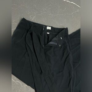 Black Straight-Leg Trousers